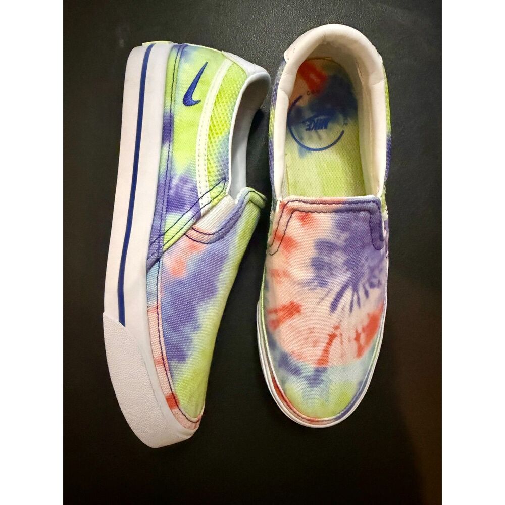 Nike Court Legacy Tie Dye Slip On Shoes Womens Size 6